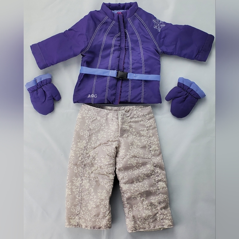 American Girl 2008 Snowboarding Outfit II - Pants Jacket Gloves - Retired - EUC